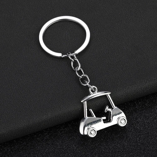 1pc Fashionable Hot Selling Alloy Golf Cart Neutral Fun Gift Keychain - Imagen 11 de 35