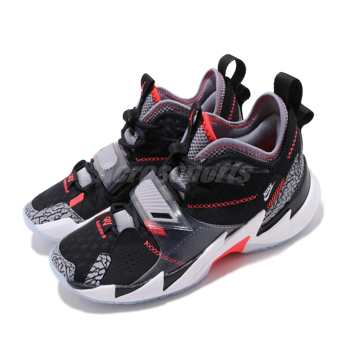 Nike Jordan Why Not Zer0.3 GS Black Cement Red Youth