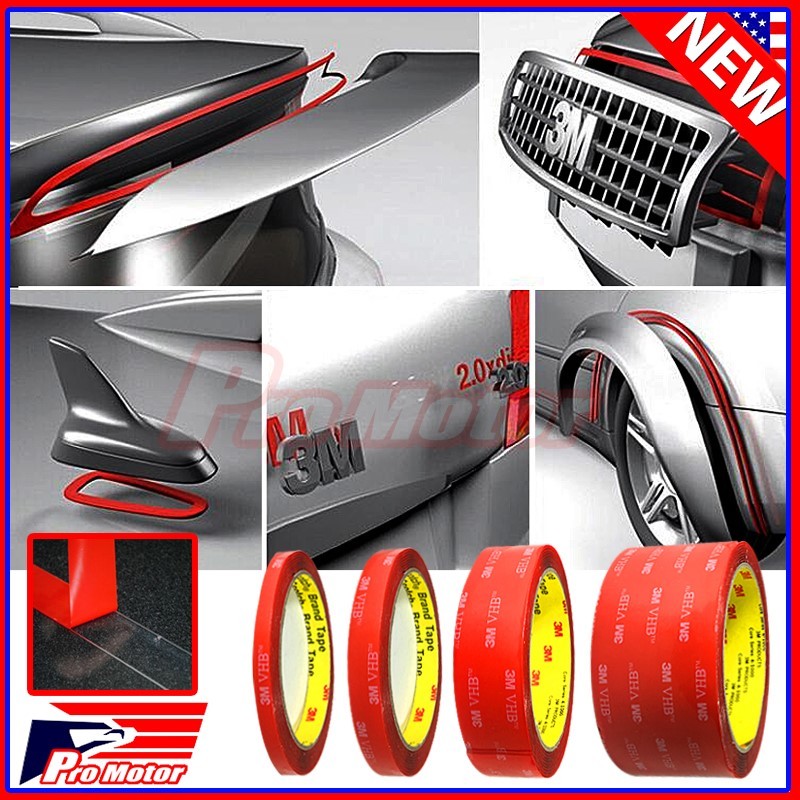 3M VHB # 4905 Car Truck Auto Transparent Clear Double Sided Tape 1/4" 1/2" 1" 2"
