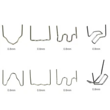 100pcs Wave Hot Staple Standard 0.6/0.8mm For Plastic Stapler Repair Welder US