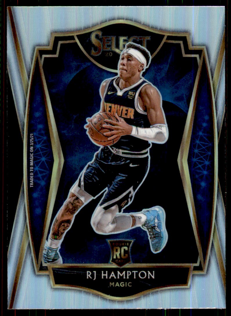 2020-21 Panini Select Silver Prizm RJ Hampton RC Orlando Magic #195
