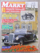 Oldtimer Markt Mai 1991 5/1991 Mercedes 220 BMW Skoda Felicia Octavia Ford Capri