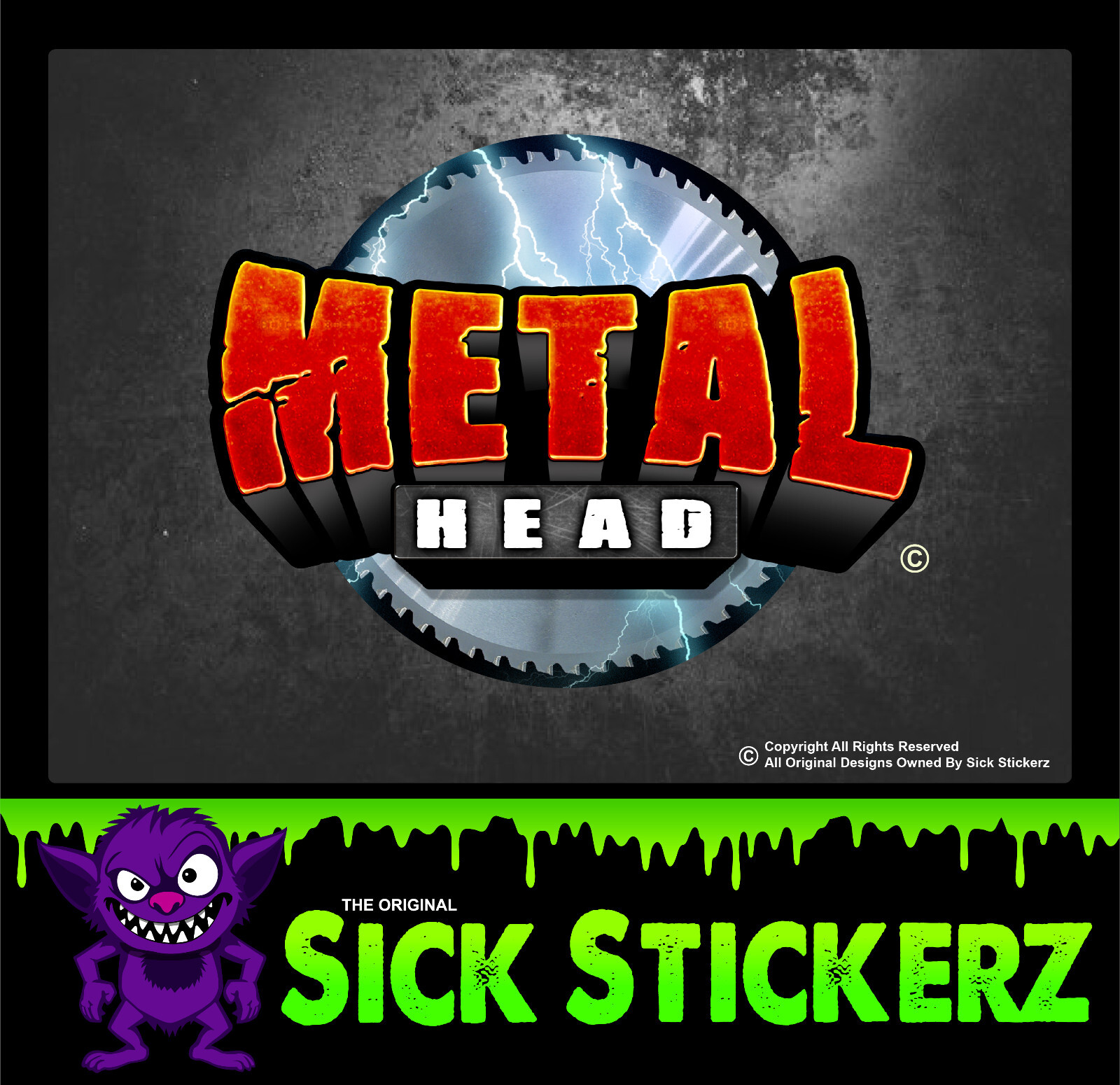 Decal Music Heavy Emo Goth Fun Car Toolbox Laptop