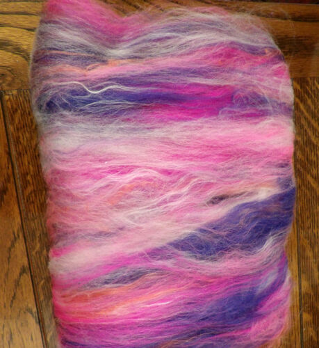 Unicorn Dream Carded Batt 100-25g Merino Silk Bamboo Sparkle Needle Felt or Spin - Picture 6 of 7