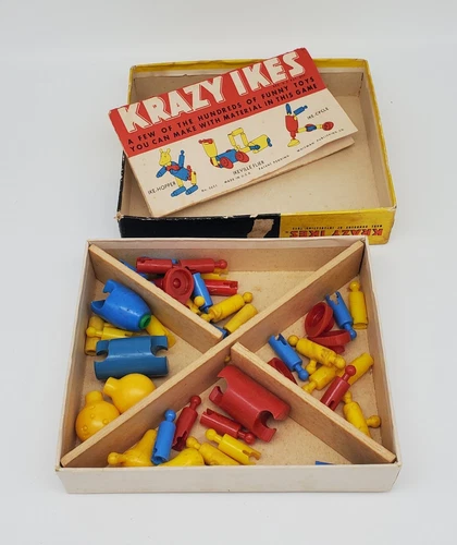 Krazy Ikes Whitman 1950s Toy in Original Box with Pamphlet USA