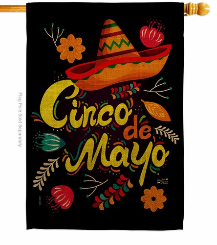 Sombrero Cinco de Mayo Jardín Bandera Verano Decorativo Regalo Patio Casa Estandarte - Imagen 3 de 17