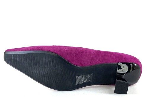 Vagabond Mujer UK 6 EU 39 Lissie Fucsia y Negro Gamuza Zapatos de Corte Puntera Cincelada - Imagen 6 de 9