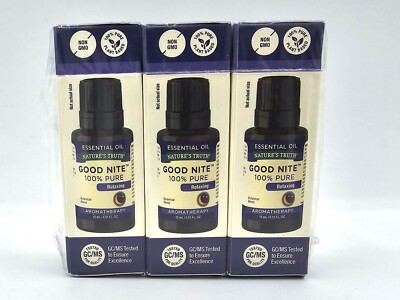 Nature's Truth Essential Oil Good Nite Relaxing Pure Aromatherapy Oil 15mL. 3 PK