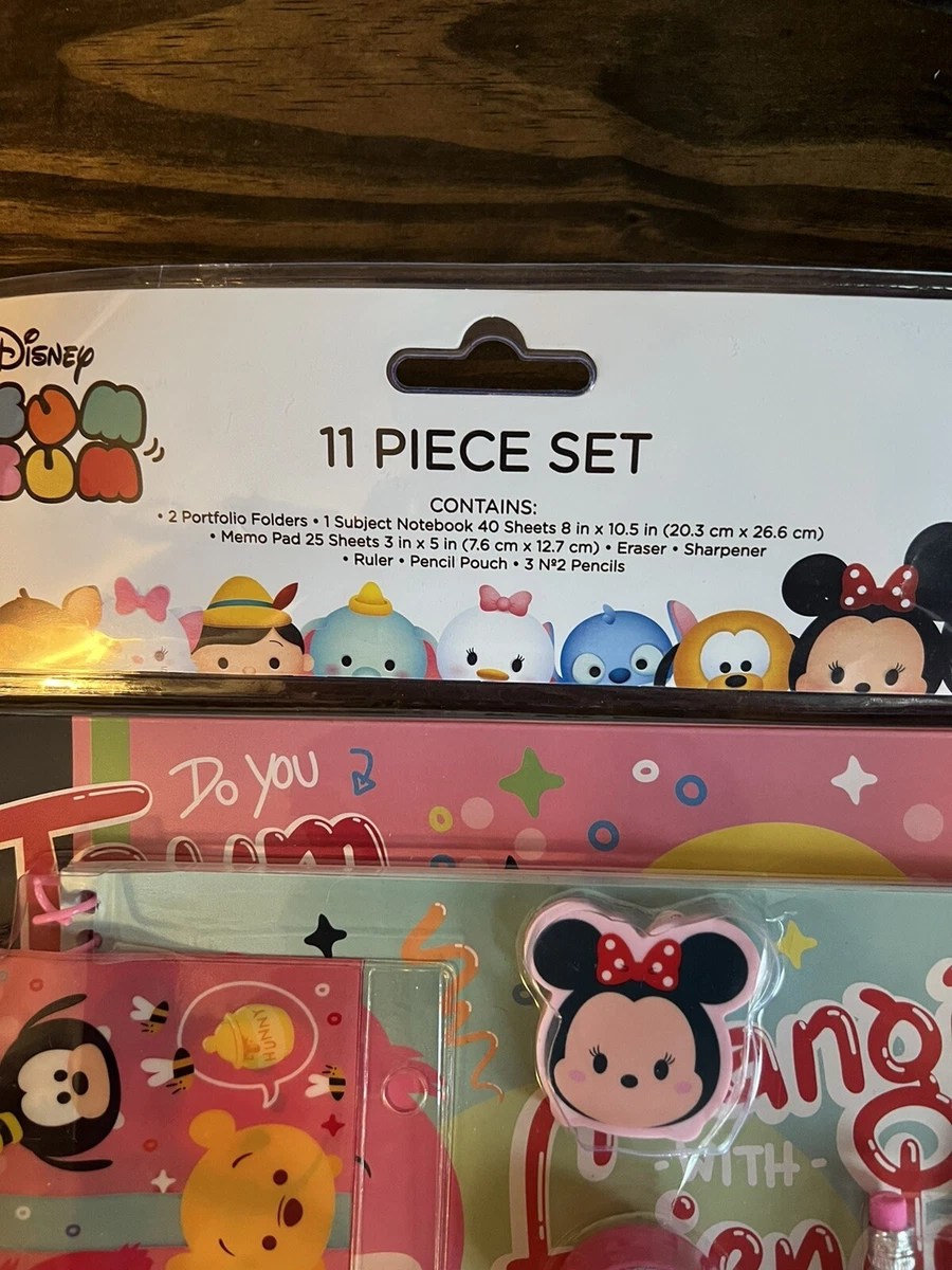 Disney TSUM TSUM 11 PC SCHOOL SUPPLY SET ACTIVITY SET