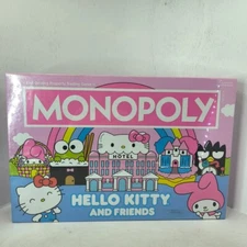Hello Kitty and Friends Monopoly Game Hasbro Sanrio Kuromi 2022 NEW SEALED  [3]