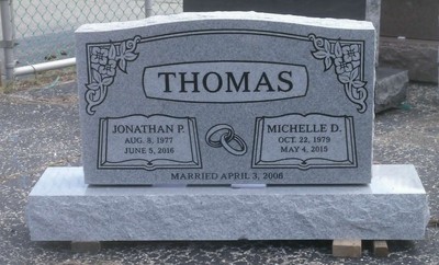 FREE SHIPPING! Dog Headstone 8x5 Deep Etched on Polished Black Granite