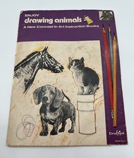 Craftint Enjoy Drawing Animals Art Instruction Book No. 6 Vintage 1971 Artist