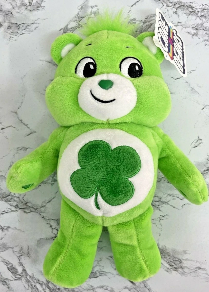 Care Bear Good Luck Bear Lucky Clover Shamrock 10 St. Patrick s Day Bear Green