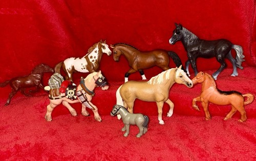 3 Schleich Horses And 5 Other Horses
