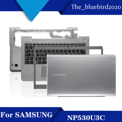 For  Samsung NP530U3C A/B/C/D case set with keyboard touchpad Sliver