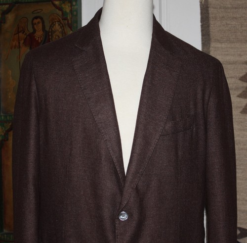 NEW Hugo Boss Hanry Brown Wool Blend Slim Fit Blazer Jacket Sz 46R NWT $595 - Picture 8 of 17