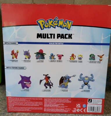 Wicked Cool Toys Pokemon Battle Figures - Pack of 10 191726383437