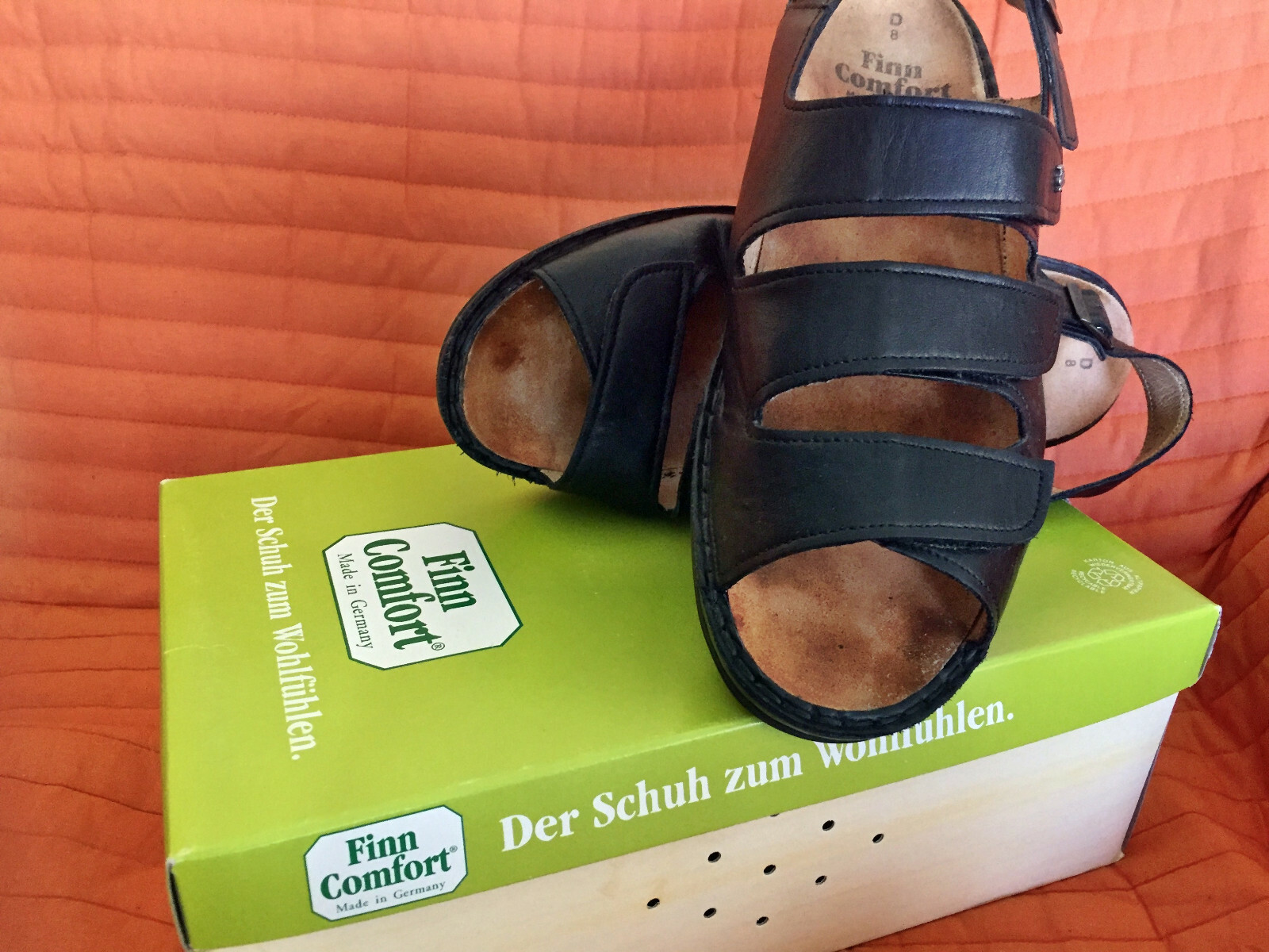 FINN COMFORT GERhommeY Cuir Sandale-pour Med. dépôts Taille 8 - 40 41 FINN COMFORT GERhommeY Cuir Sandale-pour Med. dépôts Taille 8 - 40 41