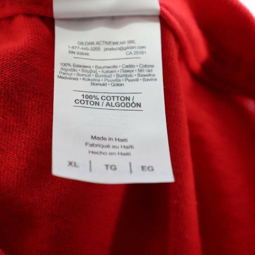 Valdosta State Blazers Gildan Unisex T-Shirt Red Heavy Cotton Tear Away XL New - Picture 6 of 7
