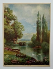 Endowed by Nature, Vintage Art Print, Romantic Garden, Nostalgic Home Decor