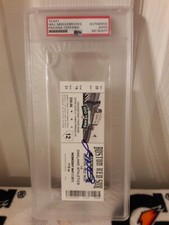 BOSTON RED SOX WILL MIDDLEBROOKS MLB DEBUT & FIRST HIT SIGNED TICKET PSA SLABBED