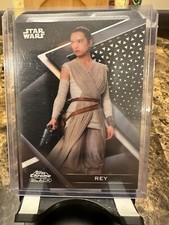 Rey 2022 Topps Chrome Black Star Wars Refractor /199 #21