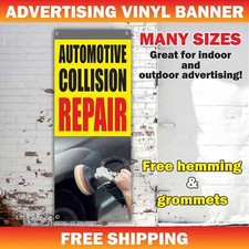AUTOMOTIVE COLLISION REPAIR Advertising Banner Vinyl Mesh Sign service mechanic
