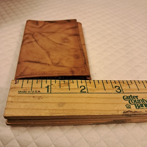Enger Kress Nos Soft Cowhide Tri-fold Wallet And House Key Keeper Tan Vtg 70s... - Picture 12 of 15