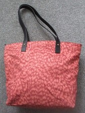 Oasis Reddish Brown  Animal Fur Print Large Shoulder Bag Bnwot 