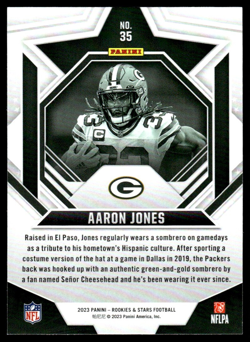 2023 Panini Rookies & Stars Aaron Jones Green Bay Packers