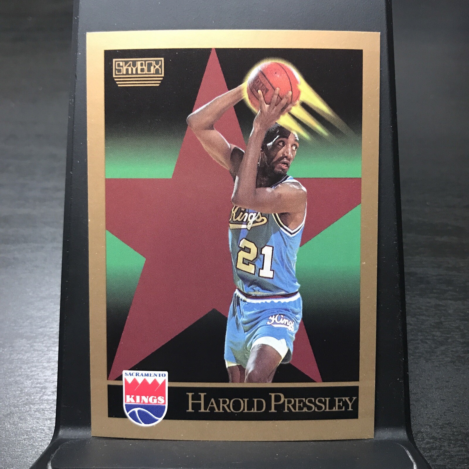 1990-91 SkyBox #249 HAROLD PRESSLEY Sacramento Kings