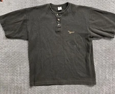 VINTAGE 90s JNCO Shirt Mens (Size 1) XL Gray Henley Street Skater Grunge USA