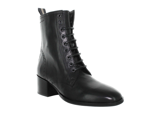 Bottes en cuir noir pour homme faites à la main – Alex