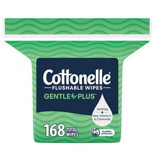 Cottonelle Gentleplus Flushable Wet Wipes with Aloe  Vitamin E, 1 Refill Pack,