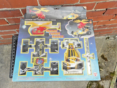 Vintage Son Ai Toys Magic Turbo Racer Car & Jet Chopper Helicopter SA-185A-(F6)