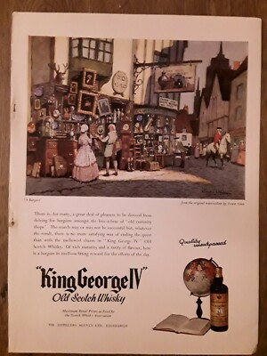 Scotch Whisky Werbung - King George IV Old Scotch Whisky - 1954