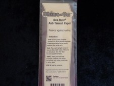 SHINE ON ANTI-TARNISH PAPER SHINE ON 7X2 INCHES 10 PER PACK "NOX-RUST"