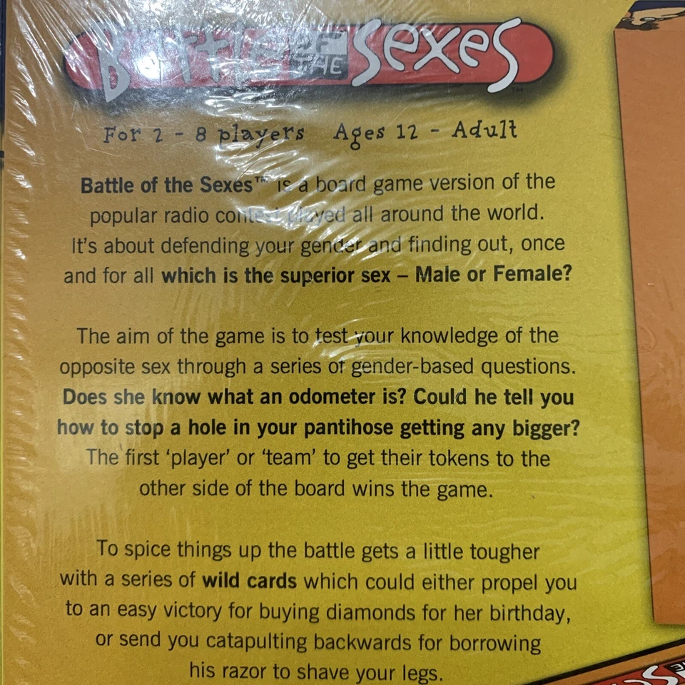 Imagination Entertainment The Original Battle of the Sexes Board Game, 2003, NEW - Image 4 of 4