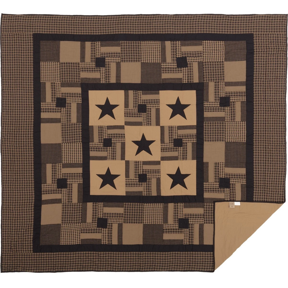 VHC Brands Check Star Quilt - Thumbnail 2