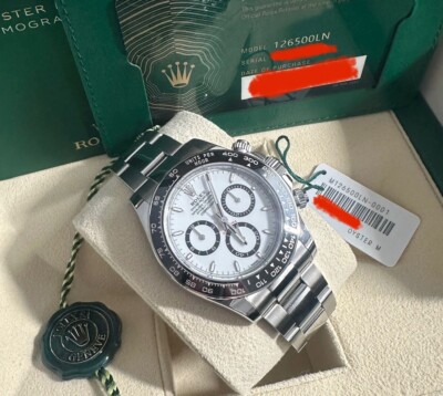 2025 Brand New Rolex Cosmograph Daytona 126500LN Panda White Dial