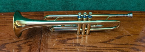 AMATI KRASLICE ATR-203 Bb TRUMPET WITH STRAIGHT MUTE CONES, CASE & MOUTHPIECE - Picture 12 of 19