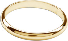 14K Gold-Plated Bangle Bracelet for Babies, Toddlers, Children, Kids, Teens and