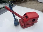 Vintage Pressed Steel 1950s Tonka Steam Shovel Crane Orange Blue Clean