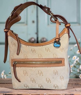 Dooney & Bourke Brown Tan Signature DB Backpack DooneyDB150e.JPG main image 4
