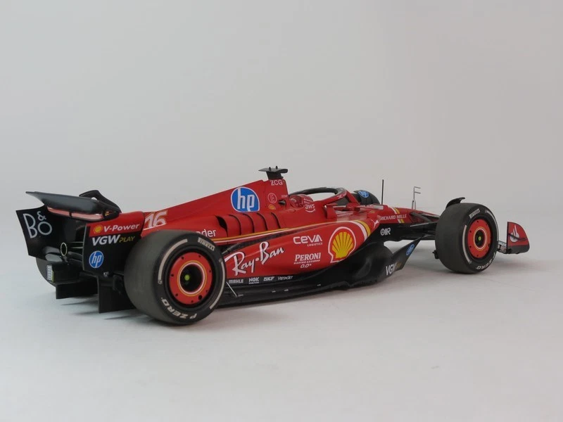 BBR Ferrari SF-24 #16 Charles Leclerc winner Monaco GP 2024 1/18 BBR241816C - Immagine 3 di 4