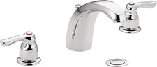 MOEN 4945 Chateau 8" 2-Handle Low-Arc Centerset Bathroom Sink Faucet - Chrome