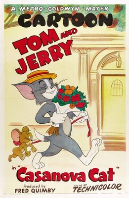 Casanova Cat Poster Jerry The Mouse Tom The OLD MOVIE PHOTO