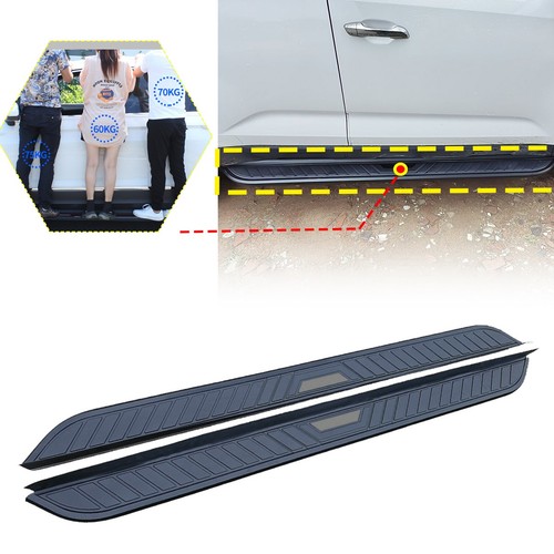 2PCS Running Boards Fits for Acura ZDX 24-26 Black Side Step Aluminium Nerf Bar - Picture 2 of 7