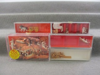 Preiser Track H0 20380/14409/10050/79475 Various Figures Set 5 Pieces in Original Packaging J239