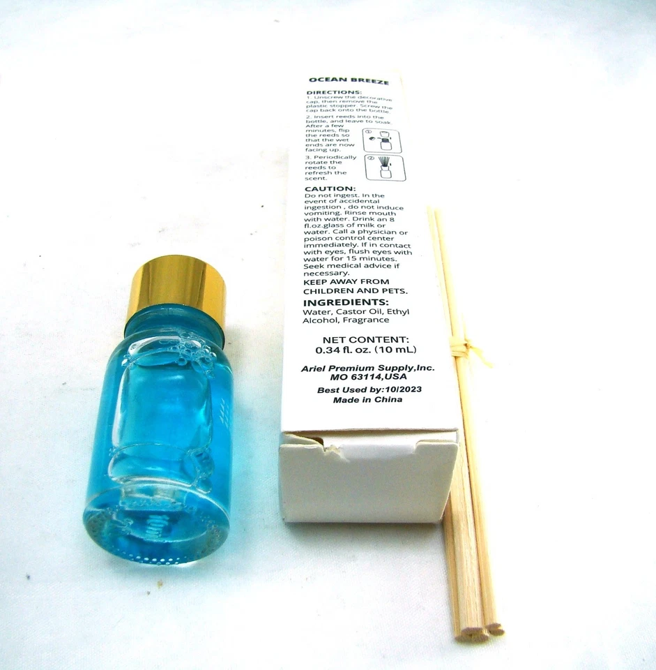 Ariel Northwell Health OCEAN BREEZE Diffuser Set 0.34 oz 10 ml NEW NIB imperf - Image 4 of 4